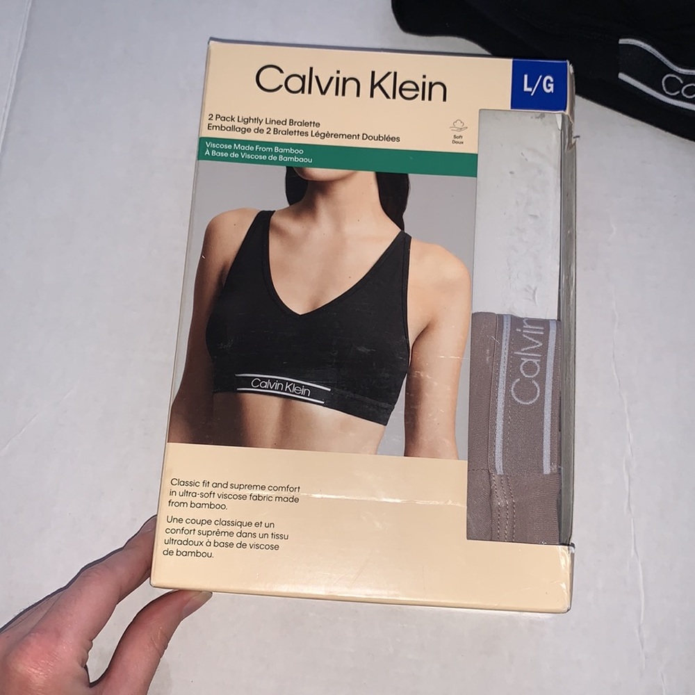 Pack of 2 Calvin Klein Bamboo Bra - Picture 2 of 5